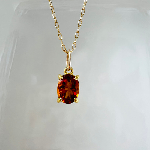 MATEO♦14K エメラルドカット シトリンネックレス 14KGF】マデイラシトリンの一粒ネックレス ネックレス