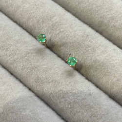 noble green ... emerald pierce 14kgf 9枚目の画像