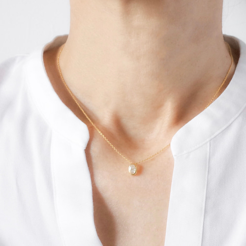 BOX付✨「海辺の星屑 ― オパールｘモアサナイト 14kgf ネックレス」 BOX付✨1点もの「海辺の星屑 ― オパールxモアサナイト 14kgf