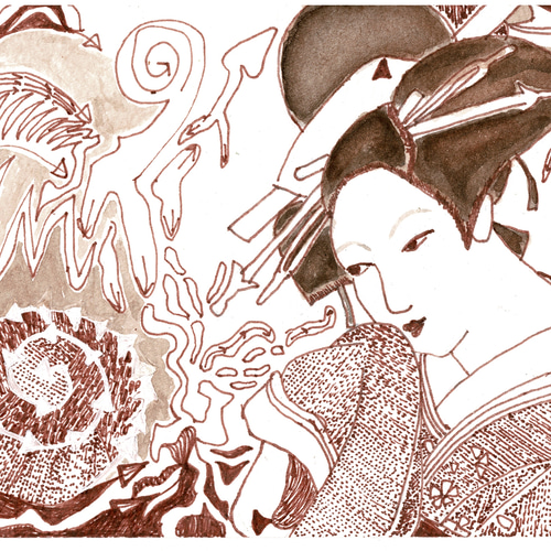 アンティークポストカード 貴婦人の肖像画 | Le Chateau-Rose