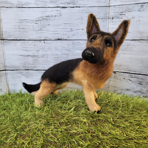 わんこ限定 羊毛フェルト作品 うちの子プレート オーダー制作 愛犬