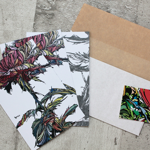 ポストカード 006-3436】花 ポストカード／はがき 3枚セット ポストカード PhSi