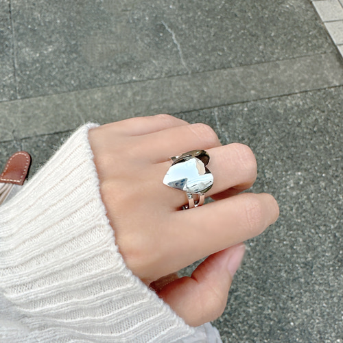 ワイドハート❤︎ silver925リング2898A 指輪・リング Ringo 通販