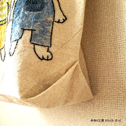 【yu-ha様オーダー】がらくたざっく★☆『イーニーミーニーマイニートート』オリジナルのベアバッグ 7枚目の画像