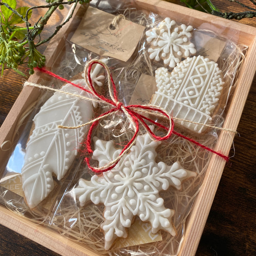 予約販売【3袋セット】アイシングクッキークリスマス