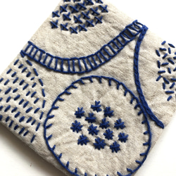再再再販⭐︎北欧風刺繍コースター⭐︎刺し子(1枚) 6枚目の画像