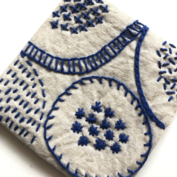 再再再販⭐︎北欧風刺繍コースター⭐︎刺し子(1枚) 6枚目の画像