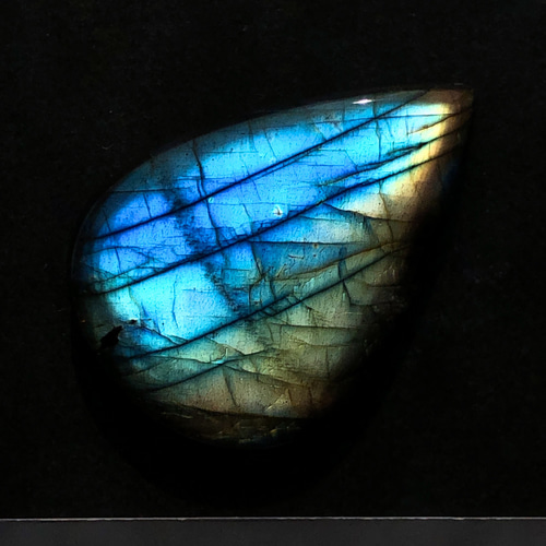 ラブラドライト[639] 38x27mm 57Cts 天然石 / カボション / ルース