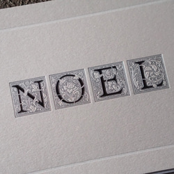 ノエル｜クリスマスカード｜3カラーセット｜活版印刷 1枚目の画像