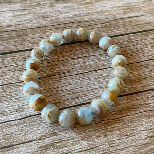 ブルーカルサイト☆ブレスレット☆天然石☆海☆20221031 ブレスレット