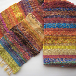 毛糸の手織りマフラー203 6枚目の画像