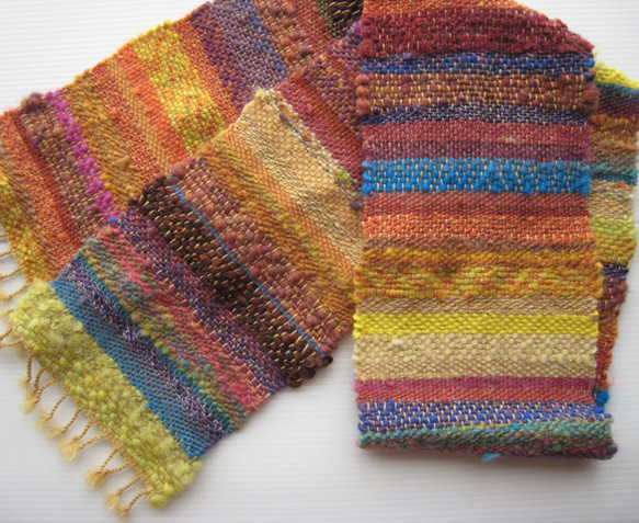 毛糸の手織りマフラー203 6枚目の画像