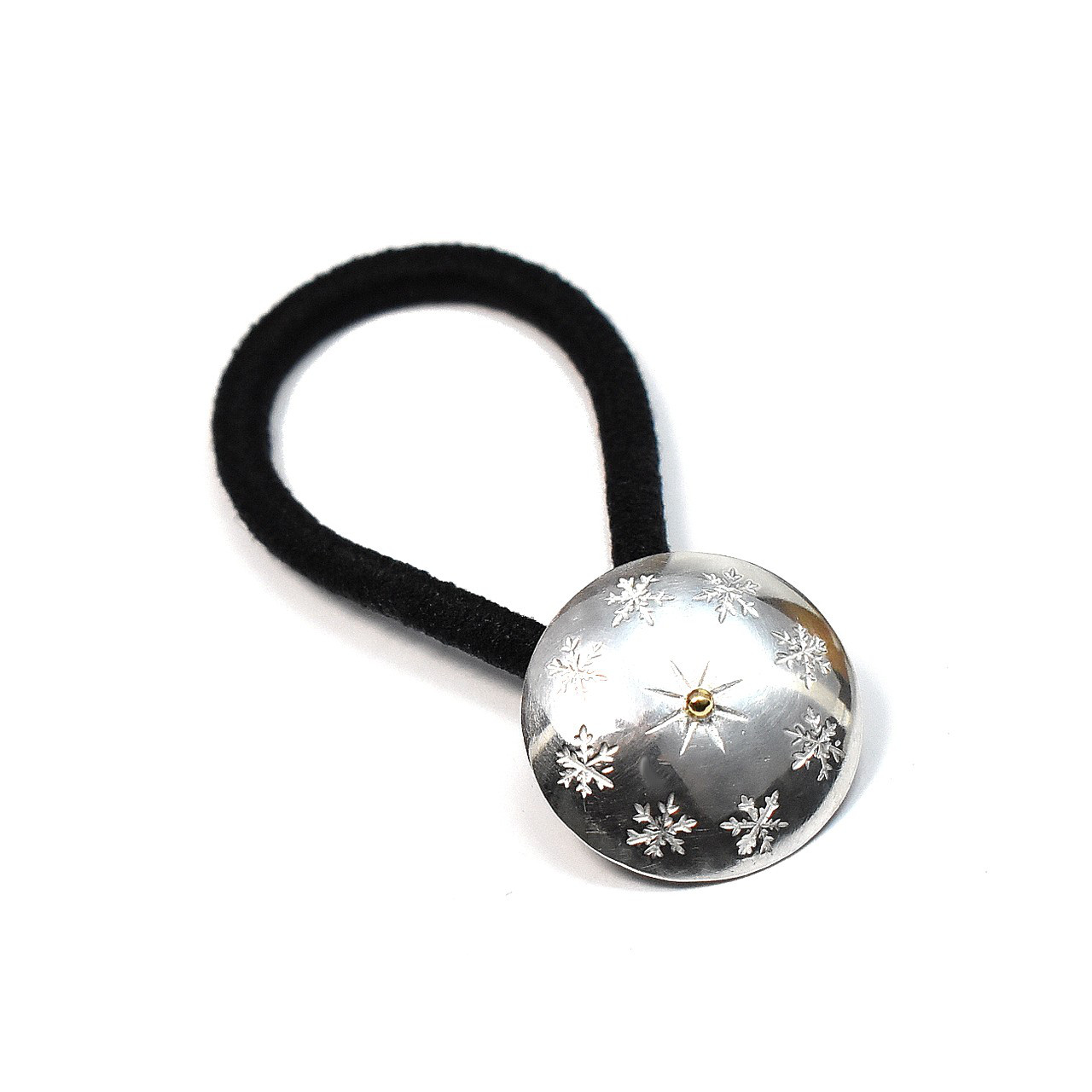 雪の結晶模様のヘアゴム　yu-07