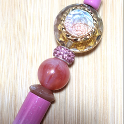 N2512 カスタムボールペン くまちゃんビーズ いちご 薔薇 お花 再販なし！ N2512 カスタムボールペン くまちゃんビーズ いちご 薔薇 お花 再販