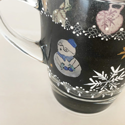 冬用マグカップ・ダーラナホース（黒）暖かいのもOK 5枚目の画像