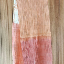 二重織楊柳 綿ストールC　エジプト綿使用 2枚目の画像