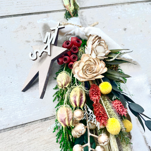 2024年】正月用に変身Xmasスワッグ クリスマス 正月 しめ縄 スワッグ