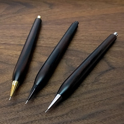 No.36ハンドメイド木軸シャーペン縞黒檀 縞黒檀 シャープペンシル ペン・筆記用具 工房 TAISHI 通販 14894540