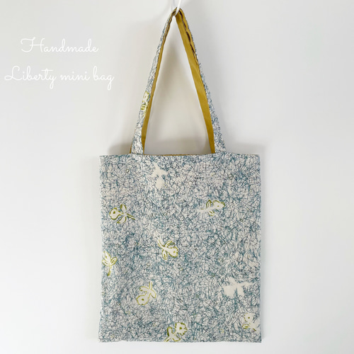 ミナペルホネ　リバーシブルバック リバティ×ミナペルホネンコラボ生地【アンフォーゲッタブル モーメント