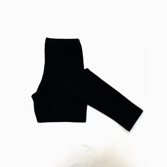 方便攜帶，柔軟❤靈活❤彈性腰彈性緊身褲：褲店推薦穿著舒適（一種尺寸最適合），黑色 第4張的照片
