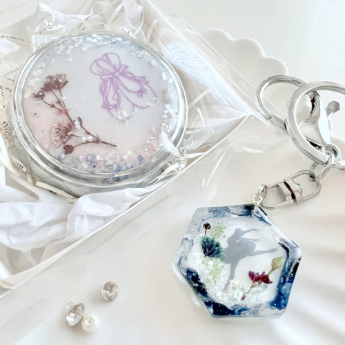 くるみ３点おまとめ⭐︎バレエバッグ、バレエキーホルダー、シルクドレス くるみ様専用3点おまとめ⭐︎バレエバッグ、バレエキーホルダー