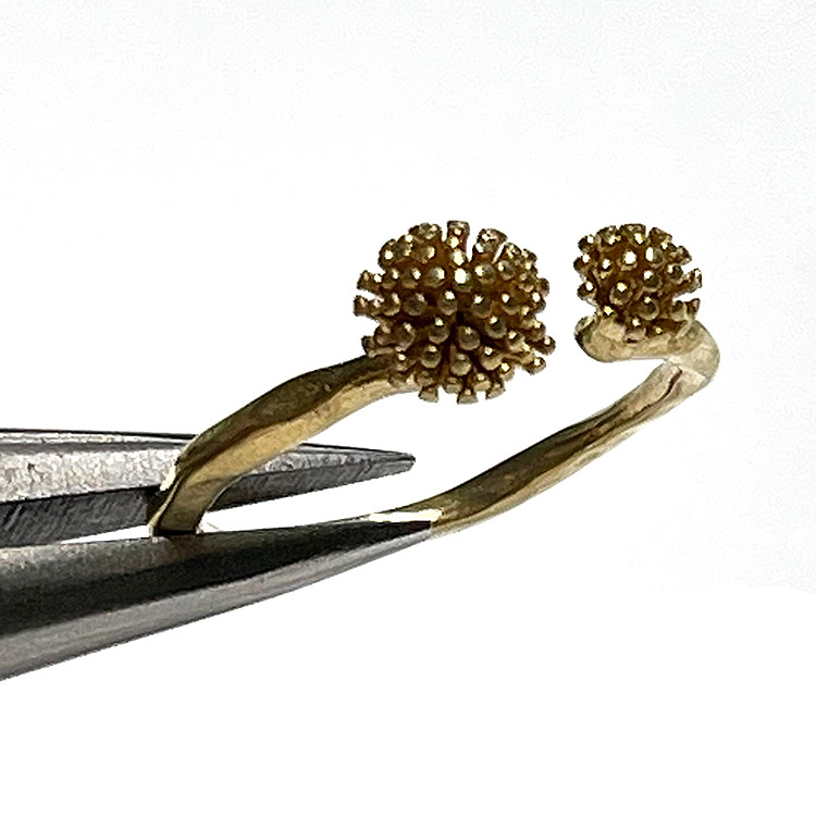 【50個】大きさ違いの蕾デザインリング、指輪【jr80】