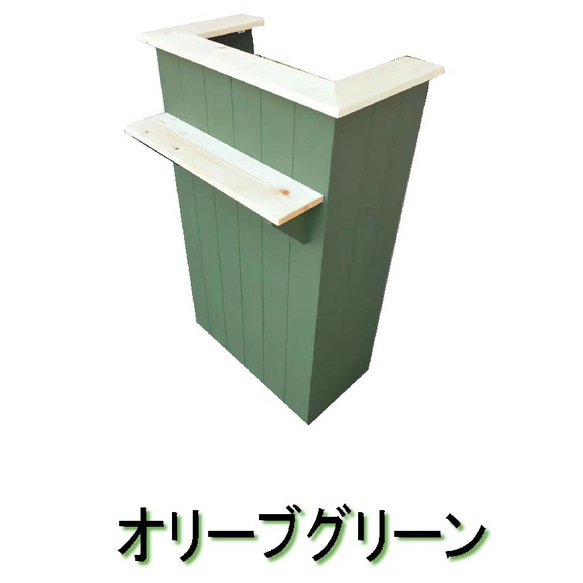 レジカウンター66×35×105cm薄型 日本製、組み立てなし、別注可能 2枚目の画像