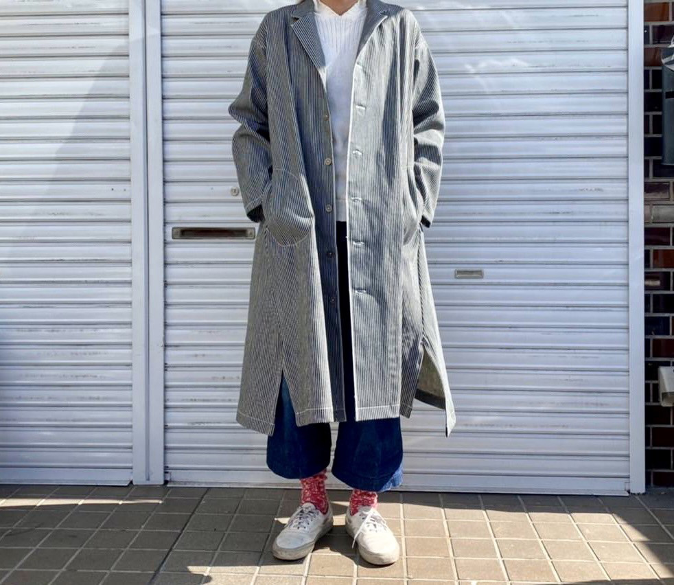 男女兼用/デニム好きのための岡山産セルビッチヒッコリーシャツジャケット