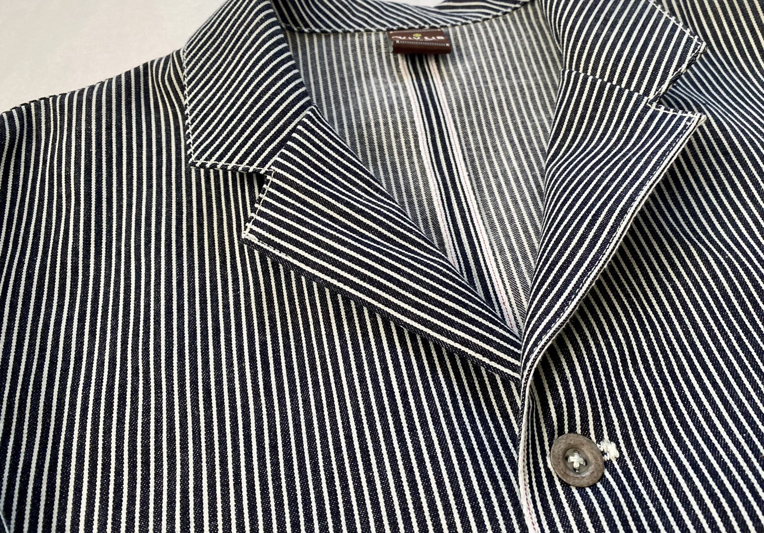 男女兼用/デニム好きのための岡山産セルビッチヒッコリーシャツジャケット