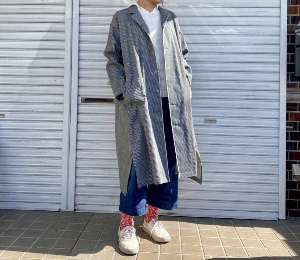 男女兼用/デニム好きのための岡山産セルビッチヒッコリーシャツジャケット