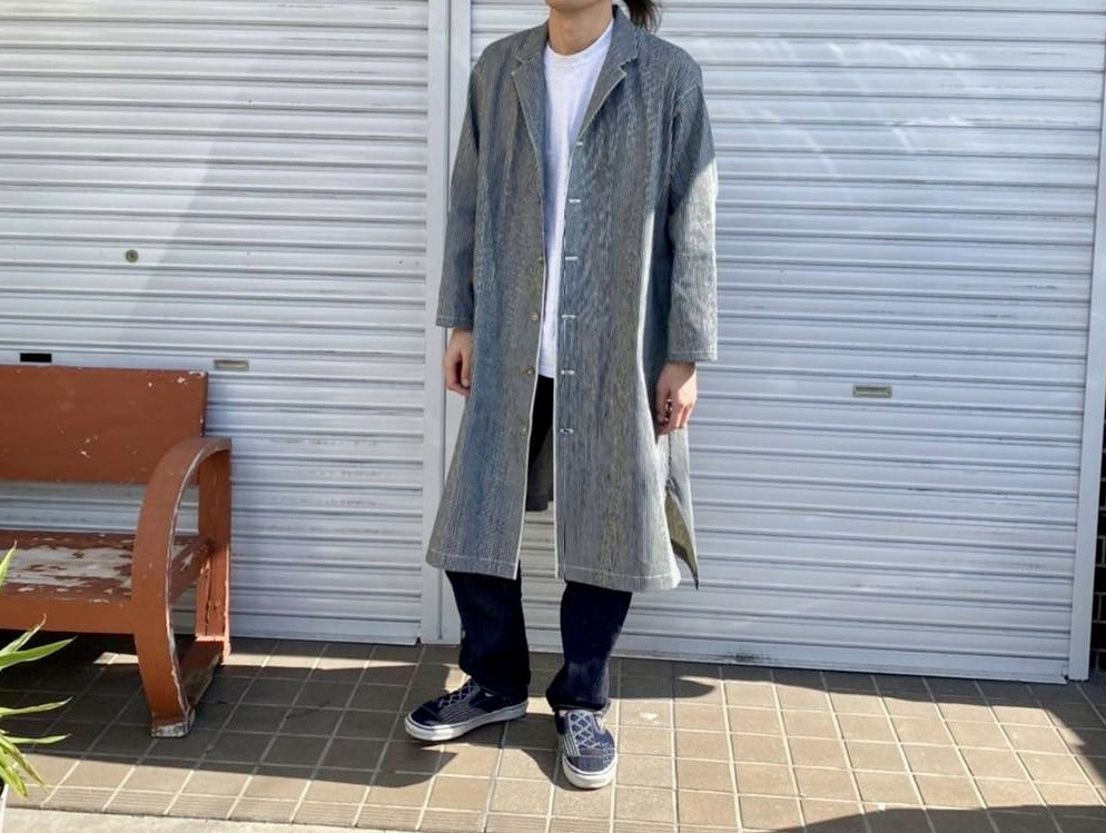 男女兼用/デニム好きのための岡山産セルビッチヒッコリーシャツジャケット