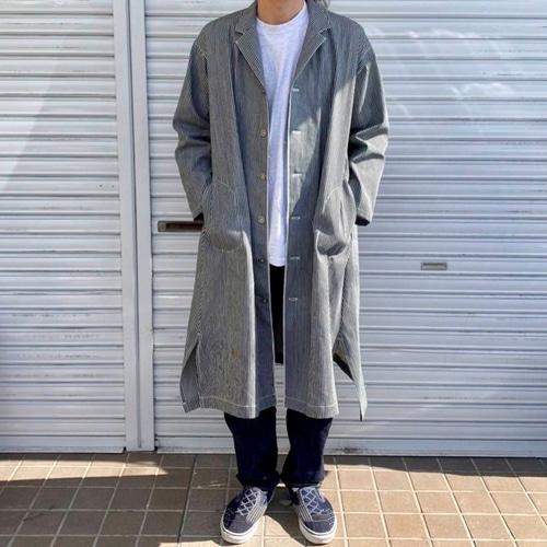 男女兼用/デニム好きのための岡山産セルビッチヒッコリーシャツ