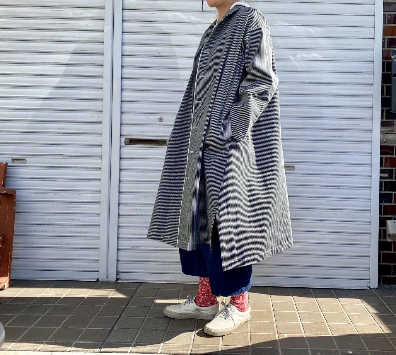 男女兼用/デニム好きのための岡山産セルビッチヒッコリーシャツジャケット