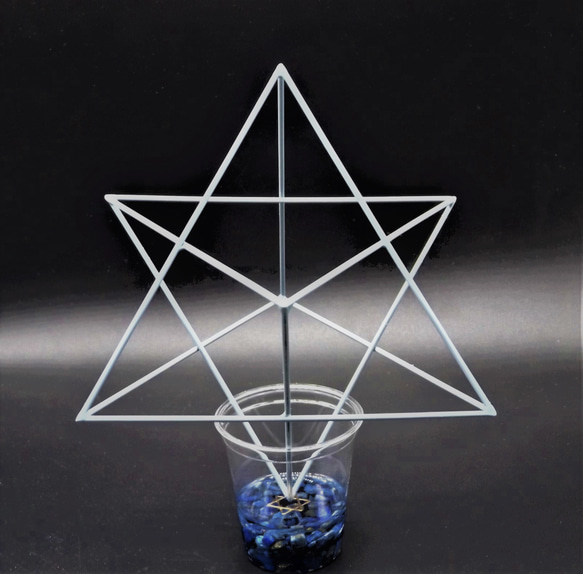マカバ  120-12 世田谷ブルー 波動調整装置 地場調整 瞑想 Merkaba 風水 神聖幾何学 4枚目の画像