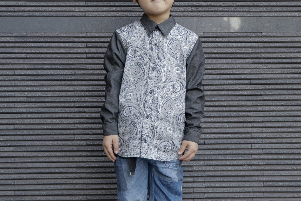 リバティAbbey Roadキッズシャツ