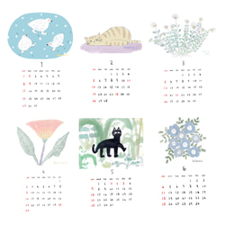 fukucoco 2023年 卓上イラストカレンダー 2枚目の画像
