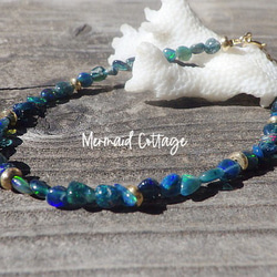 *14kgf* Black Opal Lagoon Bracelet　オパール 5枚目の画像