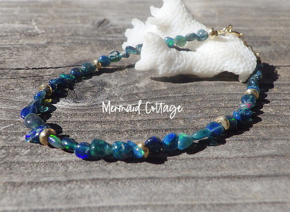 *14kgf* Black Opal Lagoon Bracelet　オパール 5枚目の画像