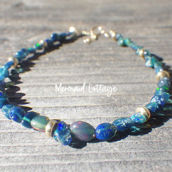 *14kgf* Black Opal Lagoon Bracelet　オパール 6枚目の画像