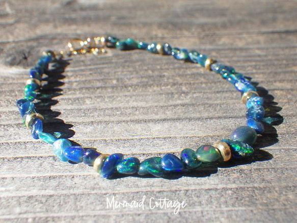 *14kgf* Black Opal Lagoon Bracelet　オパール 4枚目の画像