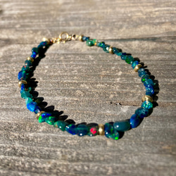 *14kgf* Black Opal Lagoon Bracelet　オパール 10枚目の画像