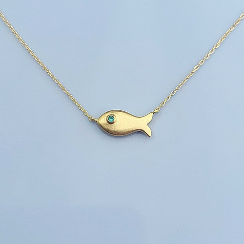 パライバトルマリン】小さなお魚のお守りブレスレット*K18/K10 パライバトルマリン】小さなお魚のお守りブレスレット*K18/K10