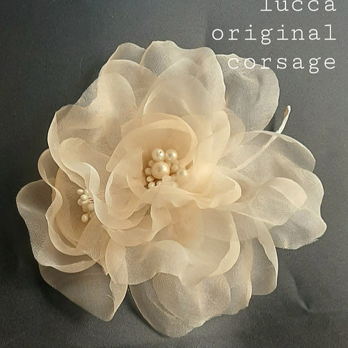 ｼﾙｸ100%,ｸﾞﾚｰ,ﾍﾞｰｼﾞｭ,ﾈｲﾋﾞｰ,大13㎝*ﾌｫｰﾏﾙ,ﾊﾟｰﾃｨ,入学式. 卒業式. 結婚  