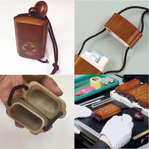 家紋入り印籠型小物入れ[オーダーメイド] その他ケース 和市場