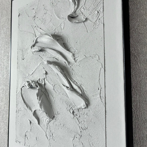 現代アート 40×30㎝ フレーム付き テクスチャーアート モダン