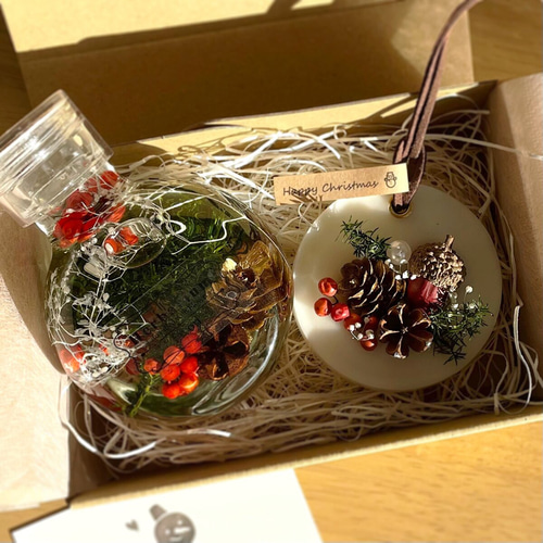 ◆ハーバリウム　専用ページꕤ︎︎·͜· クリスマスハーバリウム ꕤ.∘ / クリスマスのインテリアやプレゼント