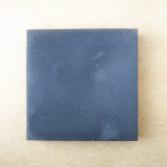 セメントプレート正方形10cm チャコール 3枚目の画像