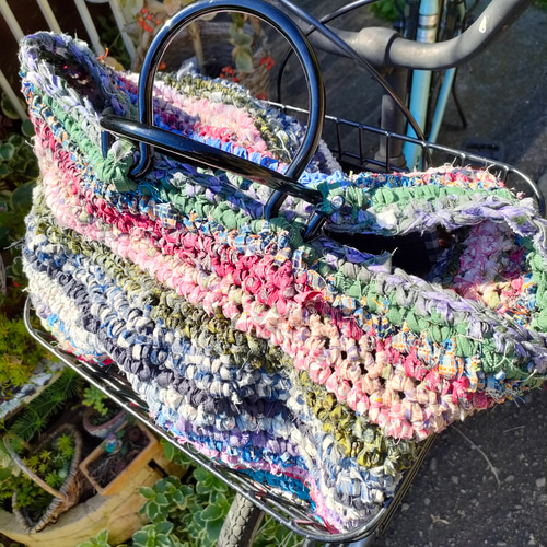 福袋 | レディースファッション通販【公式】 裂き編みのマルシェかごbag 14896087 通販｜Creema(クリーマ) cm4 トートバッグ バッグ