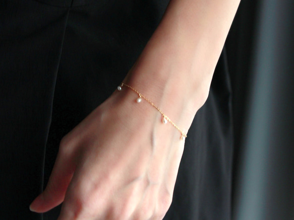 14kgf-petit pearl bracelet 第5張的照片