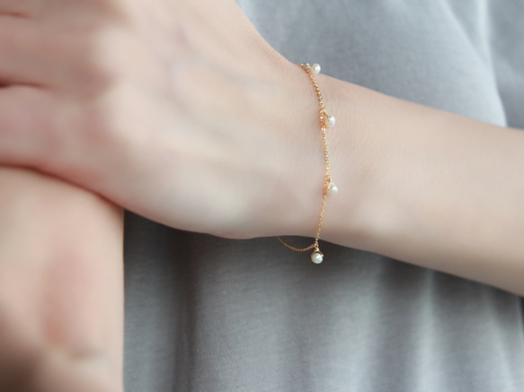 14kgf-petit pearl bracelet 第2張的照片